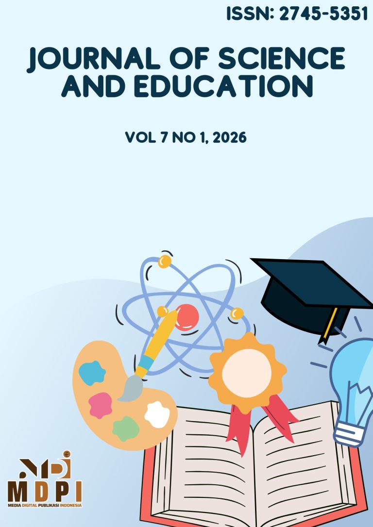 Tampilan atau cover Journal of Science and Education (JSE)
